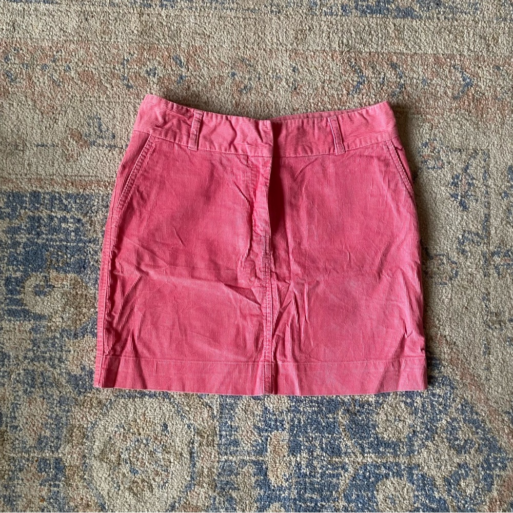 Vineyard Vines Hot Pink Corduroy Mini Skirt